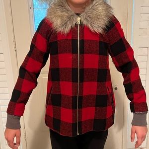 Kids lumberjack style jacket